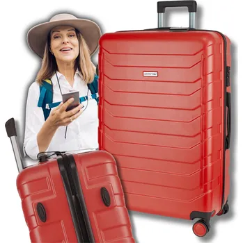 Omna Střední tvrdý kufr ABS ARIZONA 63L ČERVENÝ 63 l