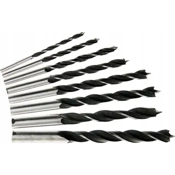 Vrták VRTÁK DO DŘEVA BROUŠENÝ 4 - 10 mm 5 ks SADA