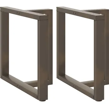 Obývací pokoj vidaXL Nohy k jídelnímu stolu ve tvaru T, 2 ks, , 70 x 35 x (72-73) cm, ocel [4013056] Barva: Přírodní