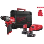 MILWAUKEE Sada aku nářadí M12 FPD2MC-602X, 2x6.0Ah + Vesta