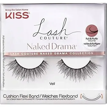 Umělé řasy Kiss řasy na pásku Naked Drama Lash Couture VEIL