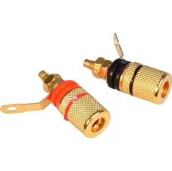 Příslušenství pro čtečku elektronické knihy Gniazdo głośnikowe BANAN VEOZ TYP3 komplet černá a červená 2ks