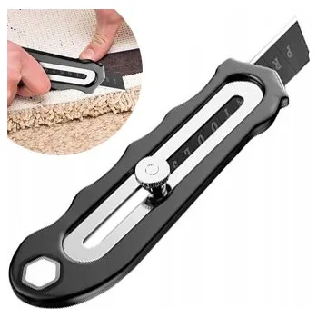 Pracovní nůž Nůž 12,5 mm | černý PRACOVNÍ NŮŽ AUTOMATICKÝ s výsuvnou čepelí 18 mm