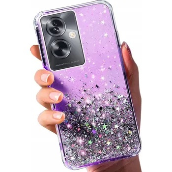 Pouzdro na mobilní telefon Zadní Kryt RCBR pro Oppo A79 5G BROKAT CASE fialový