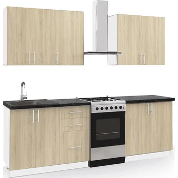 Kuchyňská linka VerDesign FORESTA kuchyňská linka 180, dub sonoma/bílá