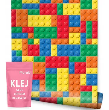 Fototapeta Tapeta do dětského pokoje BAREVNÉ kostky Lego dekorace