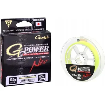 Gamakatsu šňůra 0,09 mm/135 m fluo žlutá