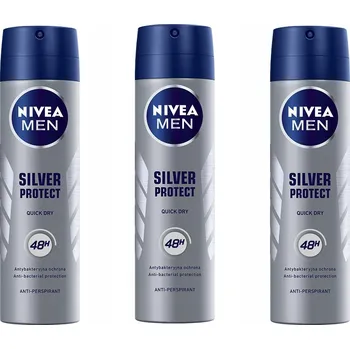 Kosmetická sada Nivea Men Silver Protect 3 x 150 ml
