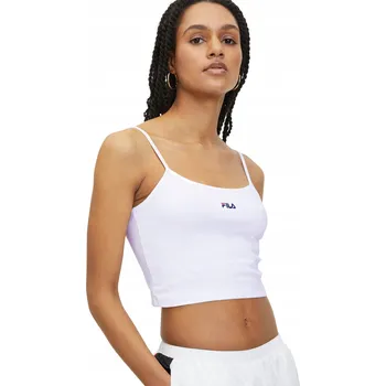 Dámské tričko Dámské tričko FILA Loni Cropped Spaghetti bright white M
