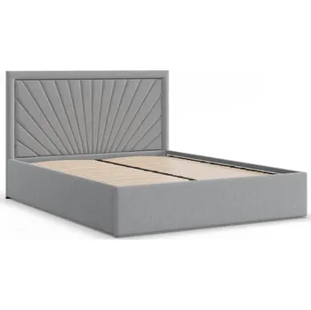 Postel Čalouněná postel VASTO 140x200 cm s roštem Šedá I