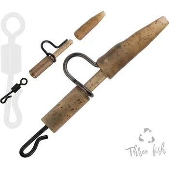 6ks - Závěsky Zfish Heavy Duty Clip & Tail Rubber + QC