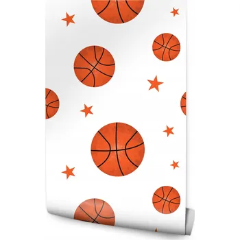 Fototapeta Tapeta pro teenagery Malované BASKETBALOVÉ MÍČE Dekorace