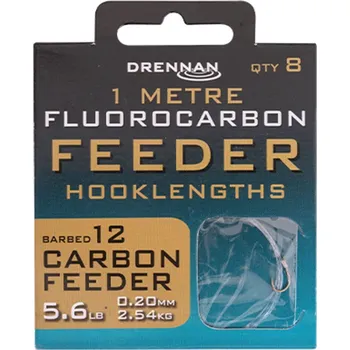 Drennan návazce Fluorocarbon Feeder Carbon Feeder vel.12 / 5,6lb