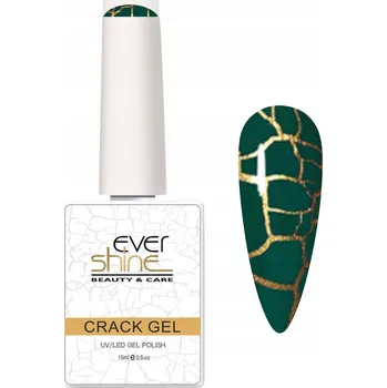 Lak na nehty HYBRIDNÍ LAK CRACK CRACKLE PRASKAJÍCÍ ZELENÝ (zelený)