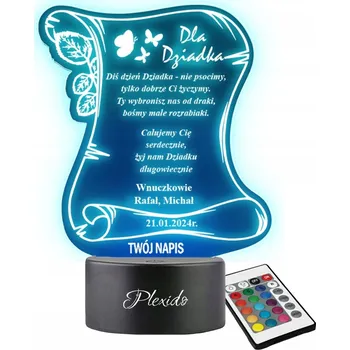 Lampička Plexido vícebarevná Noční lampa