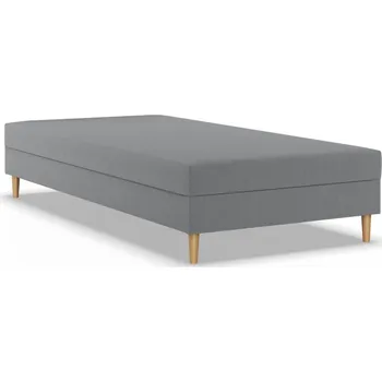 Postel Čalouněná postel CASPE 80x200 cm s pružinovou matrací Šedá I