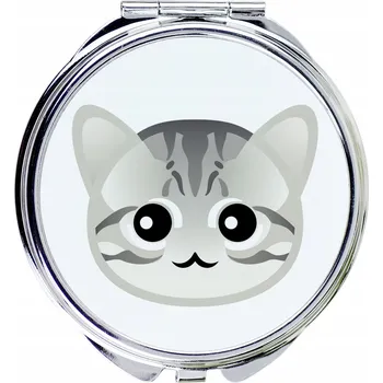 Kosmetické zrcátko Kapesní zrcátko stříbrné Art-Dog