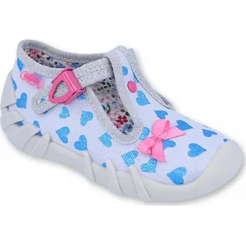 Chlapecká obuv Befado dětské papuče na suchý zip modré, velikost 25