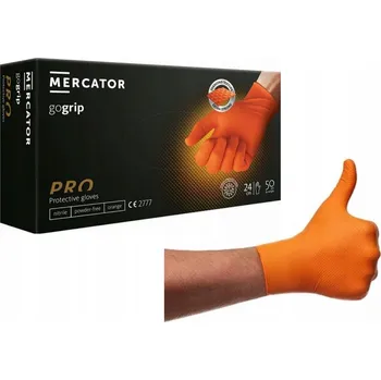Rukavice Nitrilové rukavice GOGRIP Orange XXL Mech