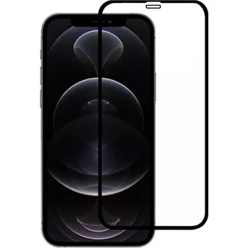 Tvrzené Full Glue sklo s černým rámečkem pro iPhone 12 / 12 Pro