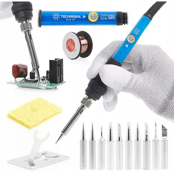 Bezpečnostní kamera PRECZNÍ PÁJEČKA TECHREBAL BLUE JET 60W SADA 10 HROTŮ PŘÍSLUŠENSTVÍ