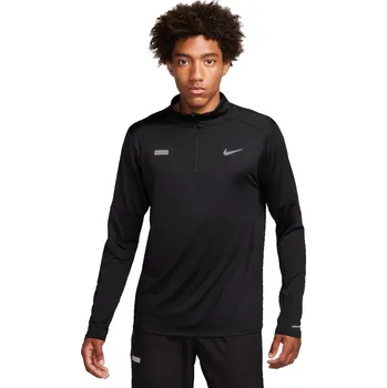 Pánské funkční tričko s dlouhým rukávem Nike M NK DF ELMNT TOP HZ FLASH HBR černé FB8556-010 - L | UK 6,5 | US 9