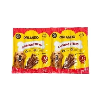 Pamlsek pro psa POCHOUTKY 75 % MASA KLOBUČKY PRO PSA 8 x 11 g TYČINKY S WOŁOWINĄ ORLANDO