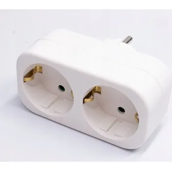 Elektrická zásuvka Elektrická Zásuvka rozbočka Emos bílá