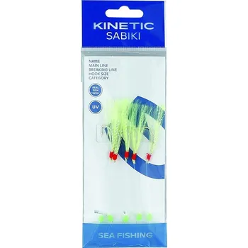 Návazec Kinetic Sabiki Mackerel Chartreuse/Crystal