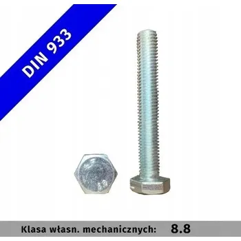 Šroub Šroub M24×50-8.8 pozink DIN 933 - 1 ks