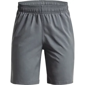 Chlapecké kraťasy Dětské sportovní kraťasy Under Armour WOVEN GRAPHIC SHORTS K šedé 1370178-012 - YM | UK 7,5 | US 10