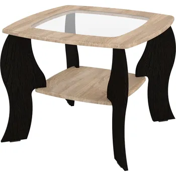 Konferenční stolek Slevadoma Konferenční stolek LUTIK MDF Barva: wenge + dub světlý