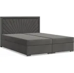 Čalouněná postel VINCENZA 140x200 cm s pružinovou matrací Šedá II