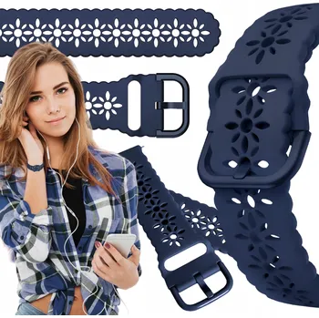 Řemínek na hodinky Řemínek ChronSmarta pro Garmin 18mm modrý