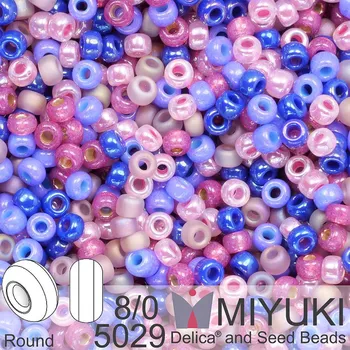 Korálek Korálky Miyuki Round 8/0. Barva 5029 Mix Happy. Balení 5g