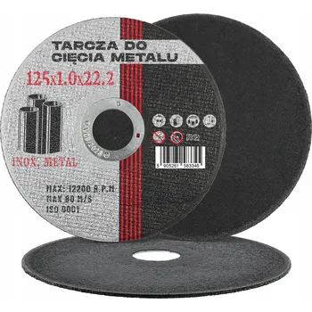 Řezný kotouč 10x ŘEZNÝ KOTOUČ NA KOV 125 INOX KOTOUČE NA NEREZ OCEL HLINÍK PLECHY