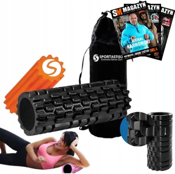 Masáž SPORTASTISCH SADA 2 MASÁŽNÍCH VÁLCŮ / FOAM ROLLERŮ - TVRDÝ + TAŠKA