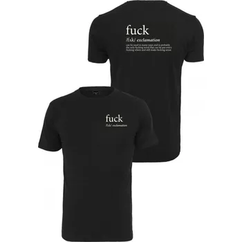 Pánské tričko Triko Mister Tee Fuck - černé, S