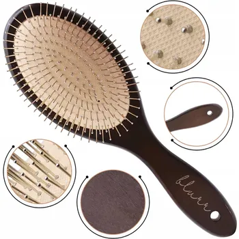 kartáč na vlasy Kadeřnický kartáč na masáž, modelování, narovnávání, rozčesávání a sušení blurr