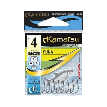 Rybářský háček Háčky na vodu, plovoucí háčky, s návazcem, s protihrotem Kamatsu Funa 10 ks