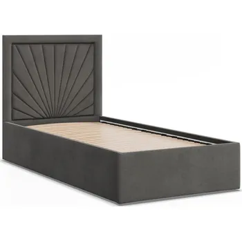 Postel Čalouněná postel VASTO 90x200 cm s roštem Šedá II