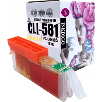 Žlutá inkoustová kazeta Inkdigo pro Canon