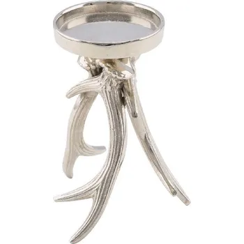 Svícen Svícen Paroží, stříbrná, v. 11,5cm (DOPRODEJ)|Ego Dekor