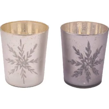 Svícen Svícen Magic Flakes, 11x13,5cm, balení obsahuje 2 kusy!|Ego Dekor