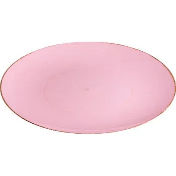 Talíř Talíř plastový, růžová, pr.33x2cm (DOPRODEJ)|Ego Dekor