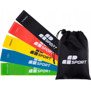 Sada posilovacích gum MP Sport Resistance Loop Bands, vícebarevné, 5 ks