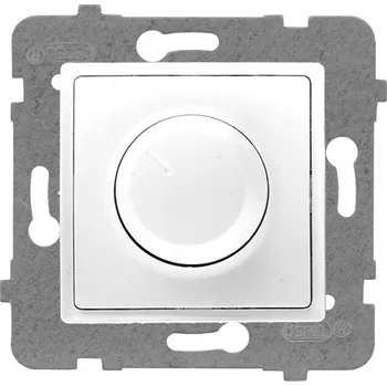 vypínač Otočný stmívač pod omítku Polmark bílý ŁP-8Q/M.BI