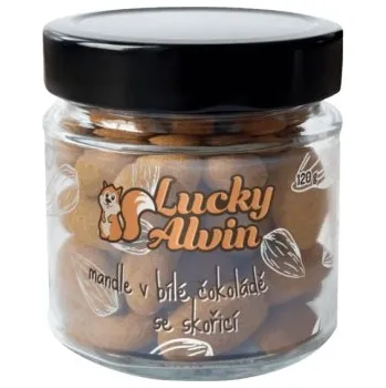Lucky Alvin Mandle v bílé čokoládě se skořicí 120 g + Sleva 3 % pro registrované