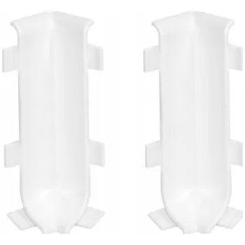 Podlahová lišta Vnitřní roh Cezar PVC 12 x 59, délka 1 cm, bílý