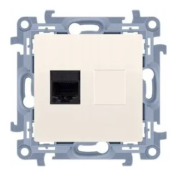 Elektrická zásuvka Telefonní zásuvka jednoduchá krémová CT1.01/41 Simon 10